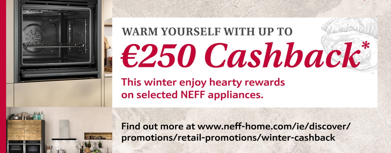 NEFF Cashback €250 Nov 2024 to Feb 2025