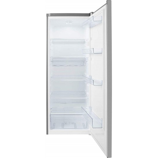 beko larder fridge silver