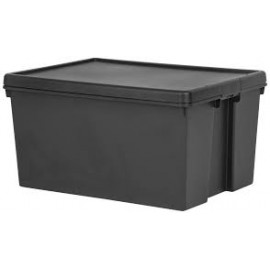 WHAM Heavy Duty Box & Lid 96L BLACK | Z445180