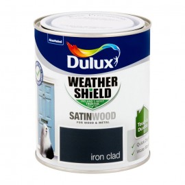 DULUX Weathershield Exterior Satinwood IRON CLAD 750ml | 71312