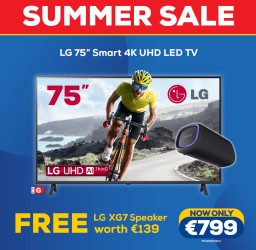 LG Smart TV Summer Sale with FREE Speaker