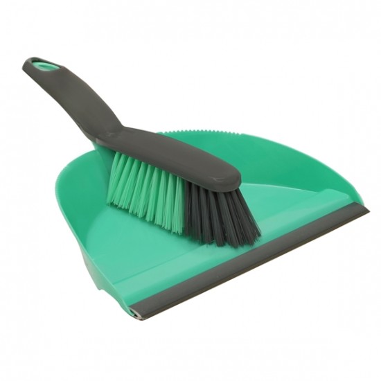 JVL Dust Pan & Brush TURQUOISE | 20-039TQ