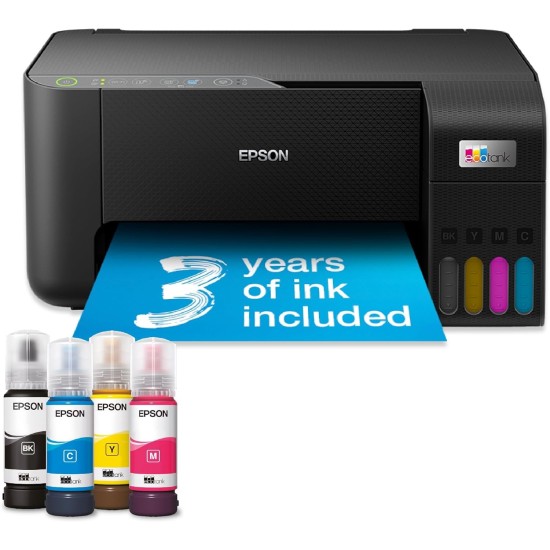 EPSON EcoTank A4 Multifunction Print Scan Copy Wi-Fi Inkjet Ink Tank Printer | ET-2860