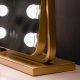 Tara Lane Hollywood Bulb Arch Vanity Gold Mirror 40 x 30cm | TL6591