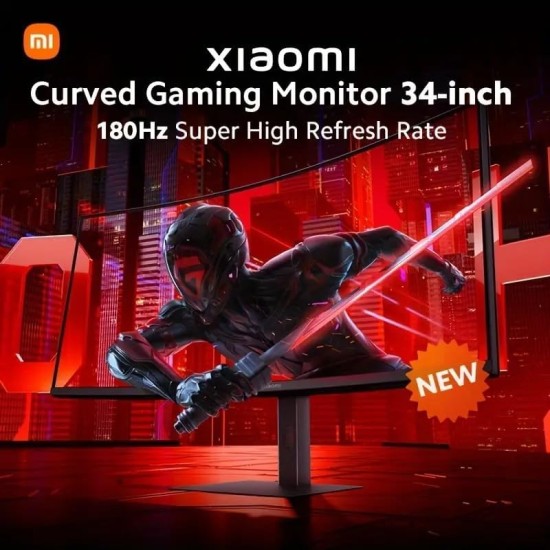 Xiaomi G34i 34" 180Hz 1ms Response WQHD Curved Gaming Monitor | ELA5458UK﻿